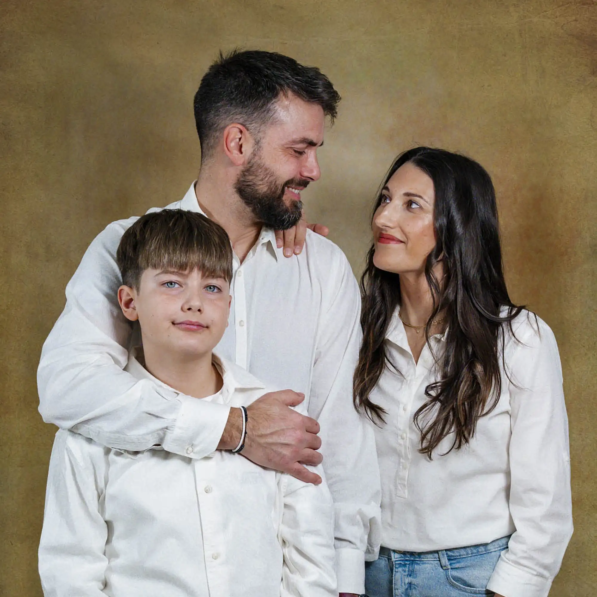 ritratto fotografico famiglia a colori